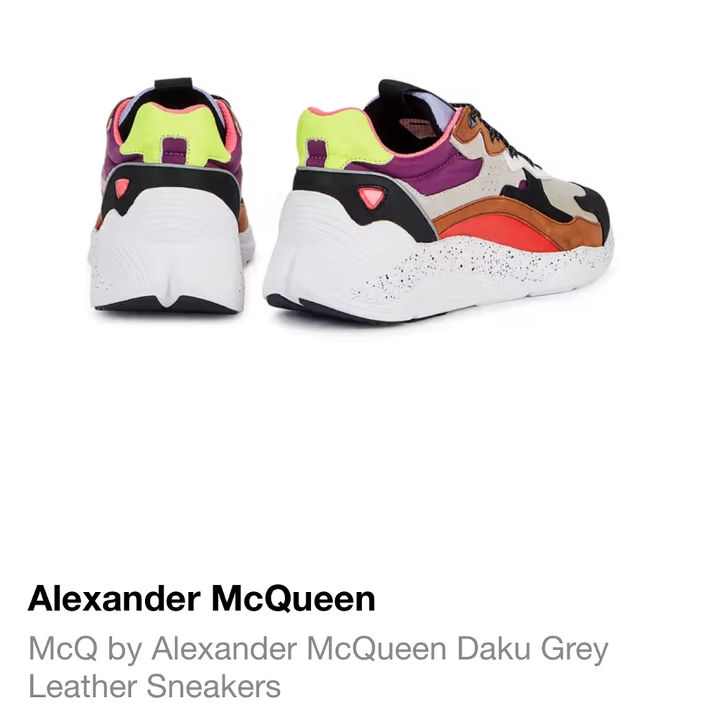 Alexander McQueen McQ Multicolor Leather Sneakers - Picture 3 of 8